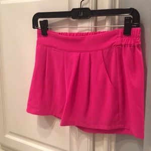 Hot pink shorts
